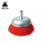Spazzola a tazza in nylon con perno filettato da 5/8"-11